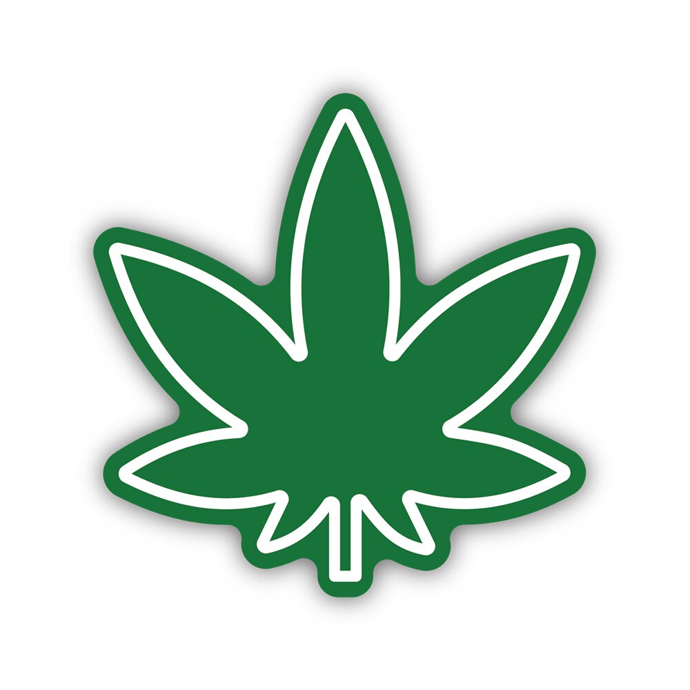 Stickers Northwest, Stickers, Art & School, 3", Pot Leaf, 521414